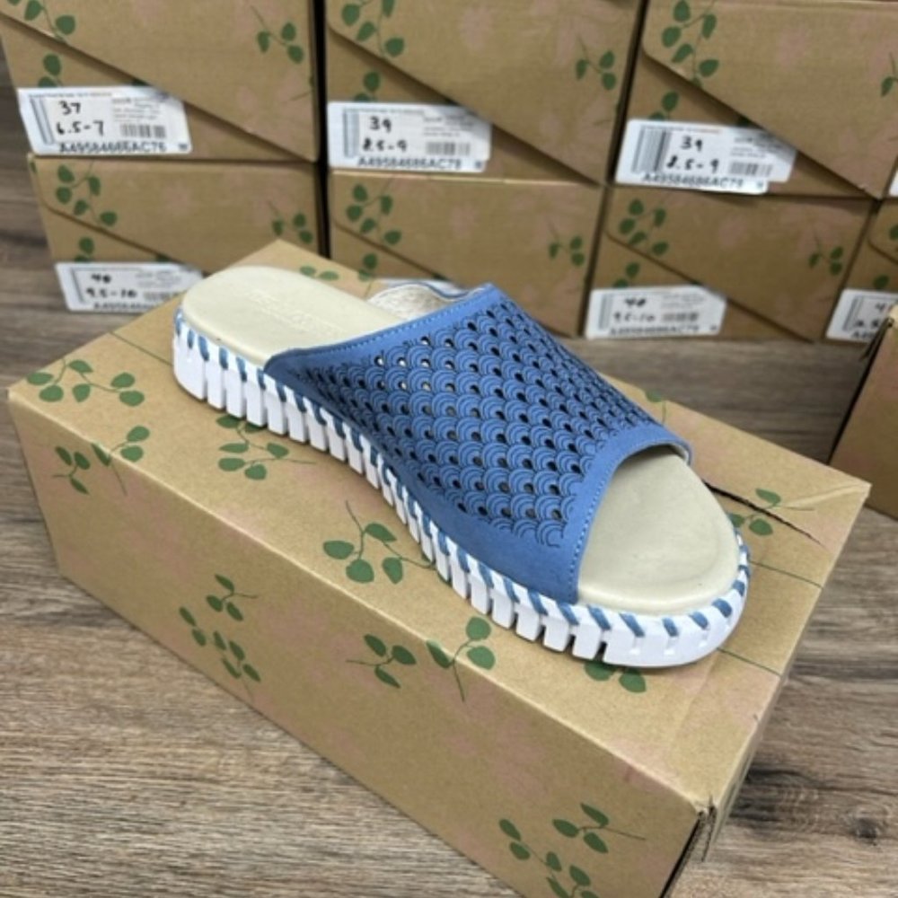 Isle Jacobsen - One Band Slide Sandal Light Regatta Blue